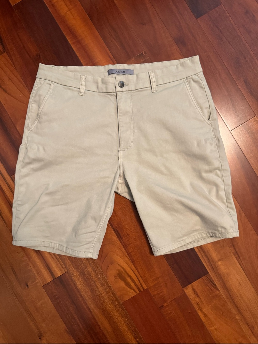 Joe's Jeans Light Khaki Flat Front Stretch Shorts